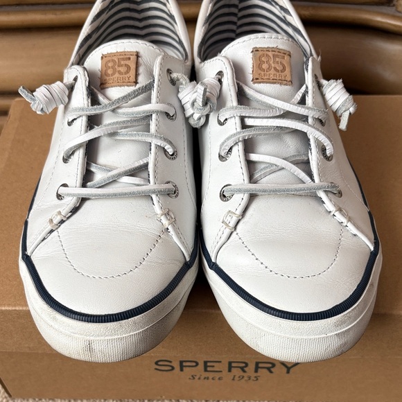 Sperry White Leather Sneakers - Picture 2 of 6